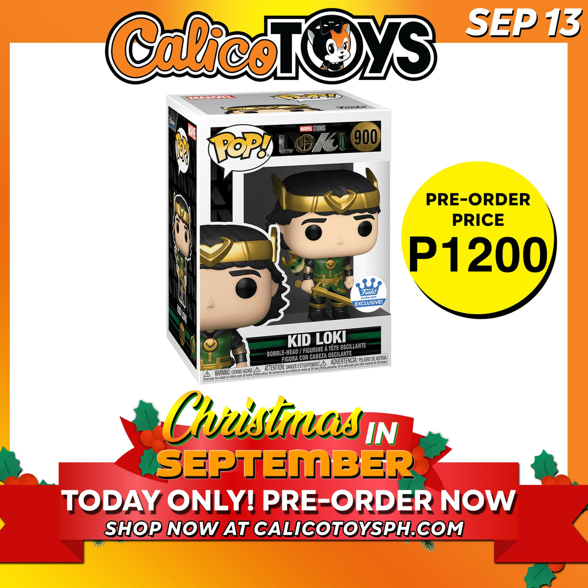 POP! Marvel Studios Loki: Kid Loki Metallic #900 (Funko Store Exclusive)