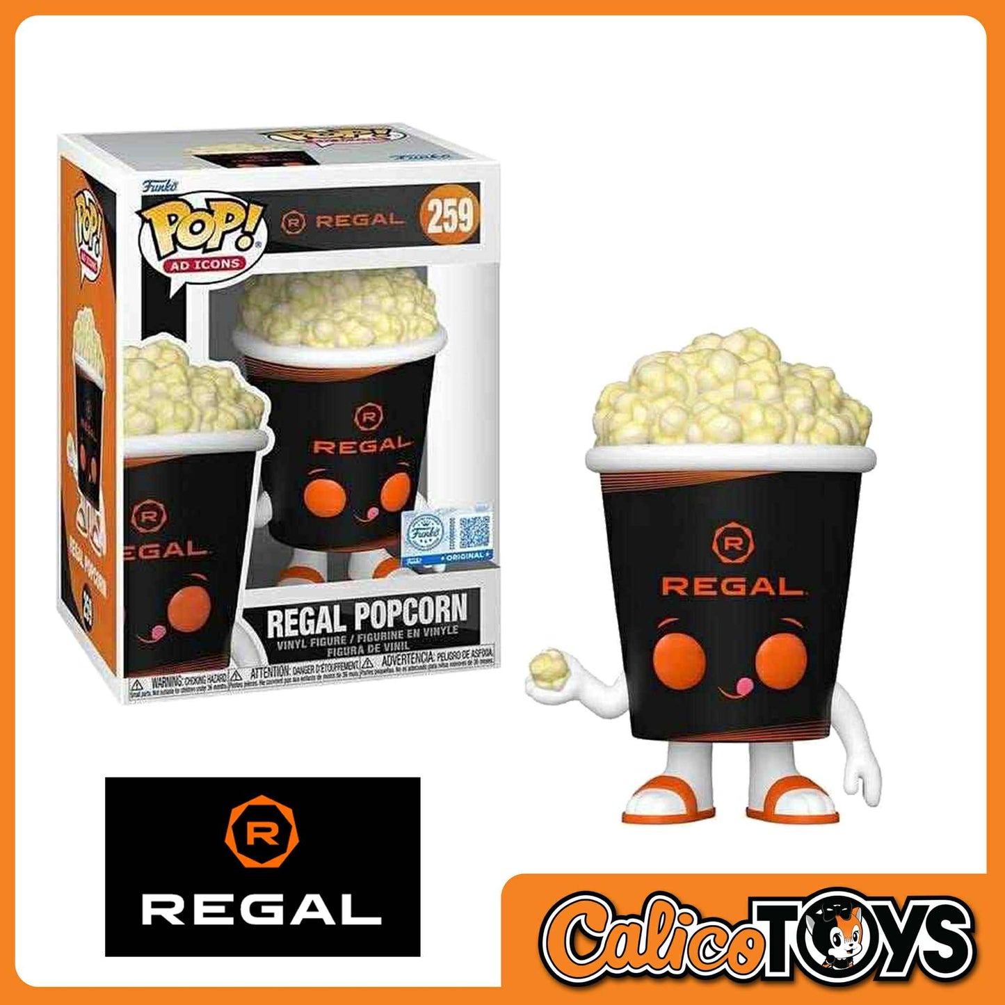 Funko POP! Ad Icons - R Regal - Regal Popcorn (Funko Shop Exclusive) #259