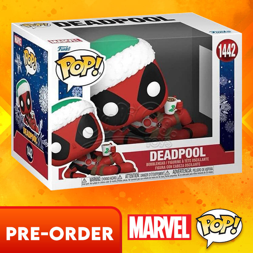 Pre Order Funko Pop Marvel Holiday Deadpool Calico Toys