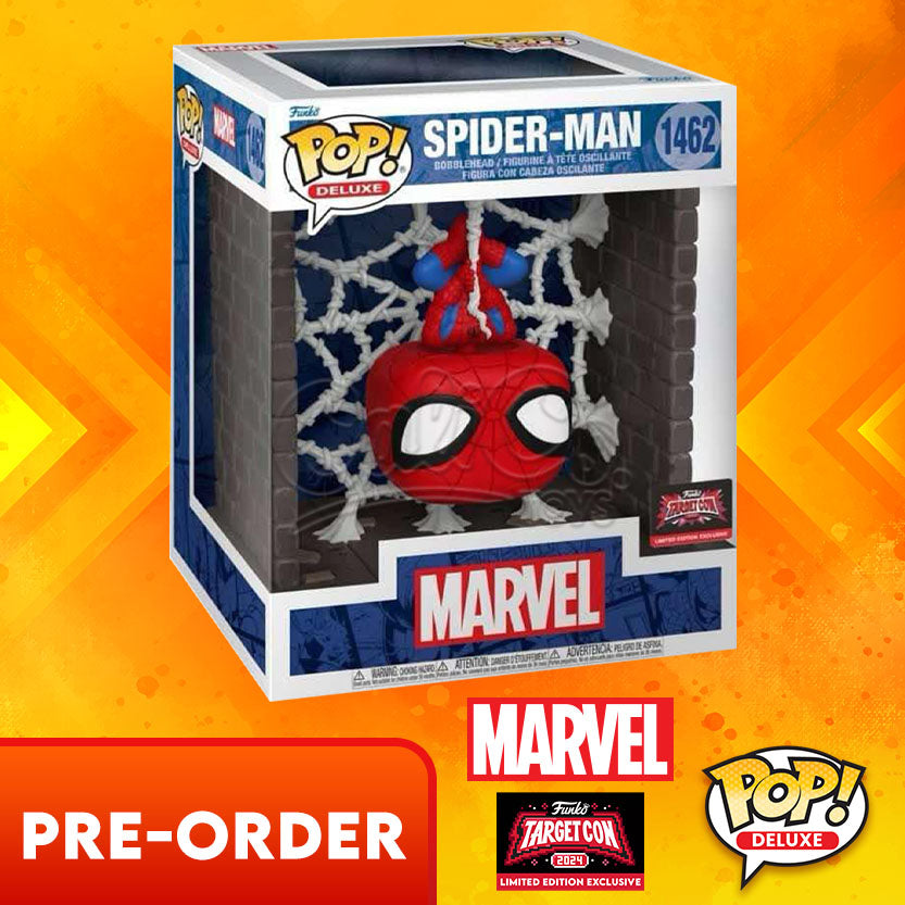 Funko POP! Deluxe Marvel: Spider-Man - Spider-Man Upside Down 6 Inch (Target Con Exclusive) #1462