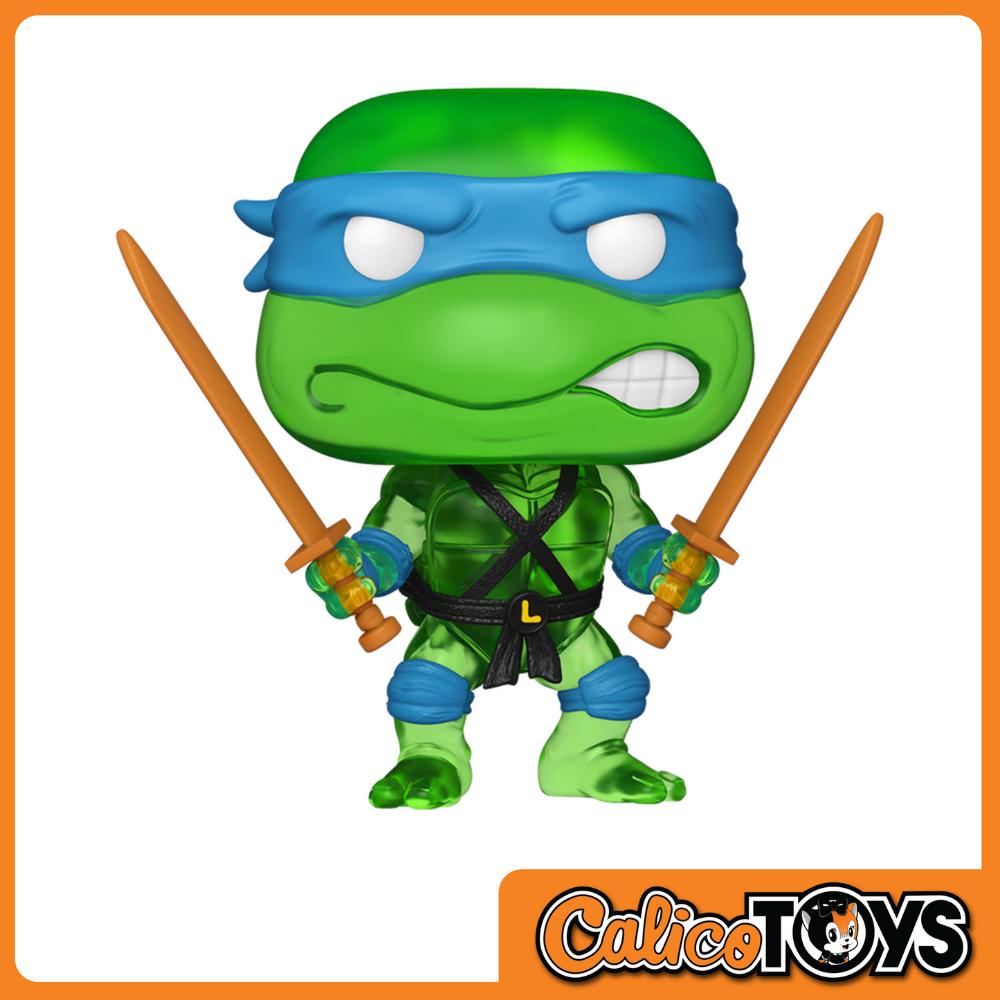 Funko POP! Television: Teenage Mutant Ninja Turtles - Leonardo Translucent Green (Funko Shop Exclusive) #1704