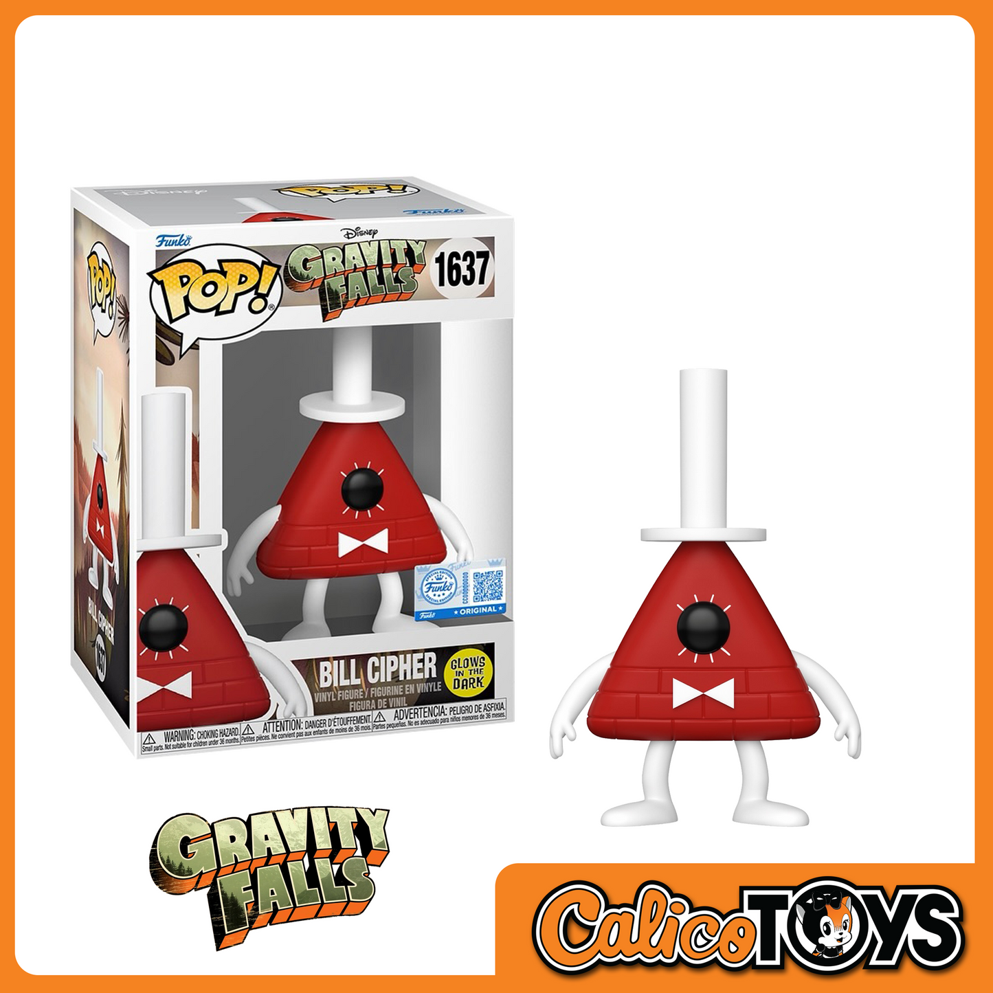 POP! Animation: Gravity Falls - Bill Cipher GiTD  (Toy Temple Exclusive) #1637