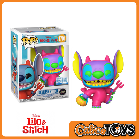 POP! Disney: Lilo and Stitch - Devilish Stitch Blacklight CHASE (Entertainment Earth Exclusive) #1701