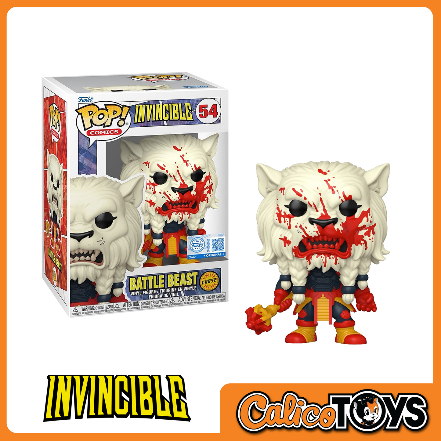 POP! Comics: Invincible - Battle Beast Bloody CHASE (Chalice Exclusive)