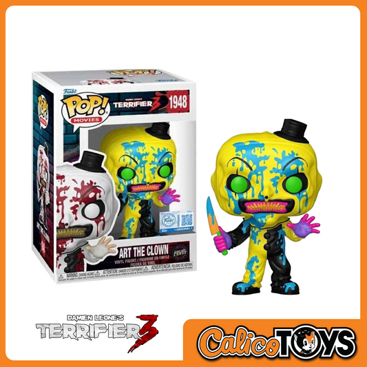 POP! Movies: Terrifier 3 - Art the Clown Bloody Blacklight (Entertainment Earth Exclusive) #1948