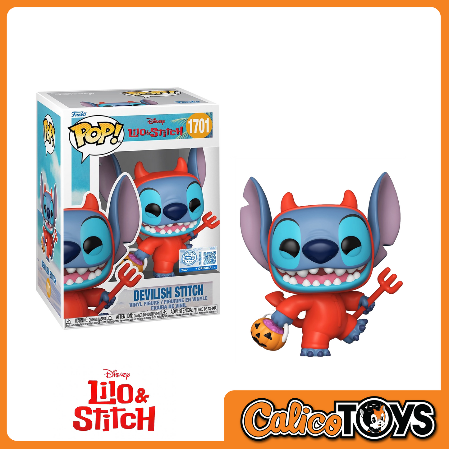 POP! Disney: Lilo and Stitch - Devilish Stitch (Entertainment Earth Exclusive)  #1701