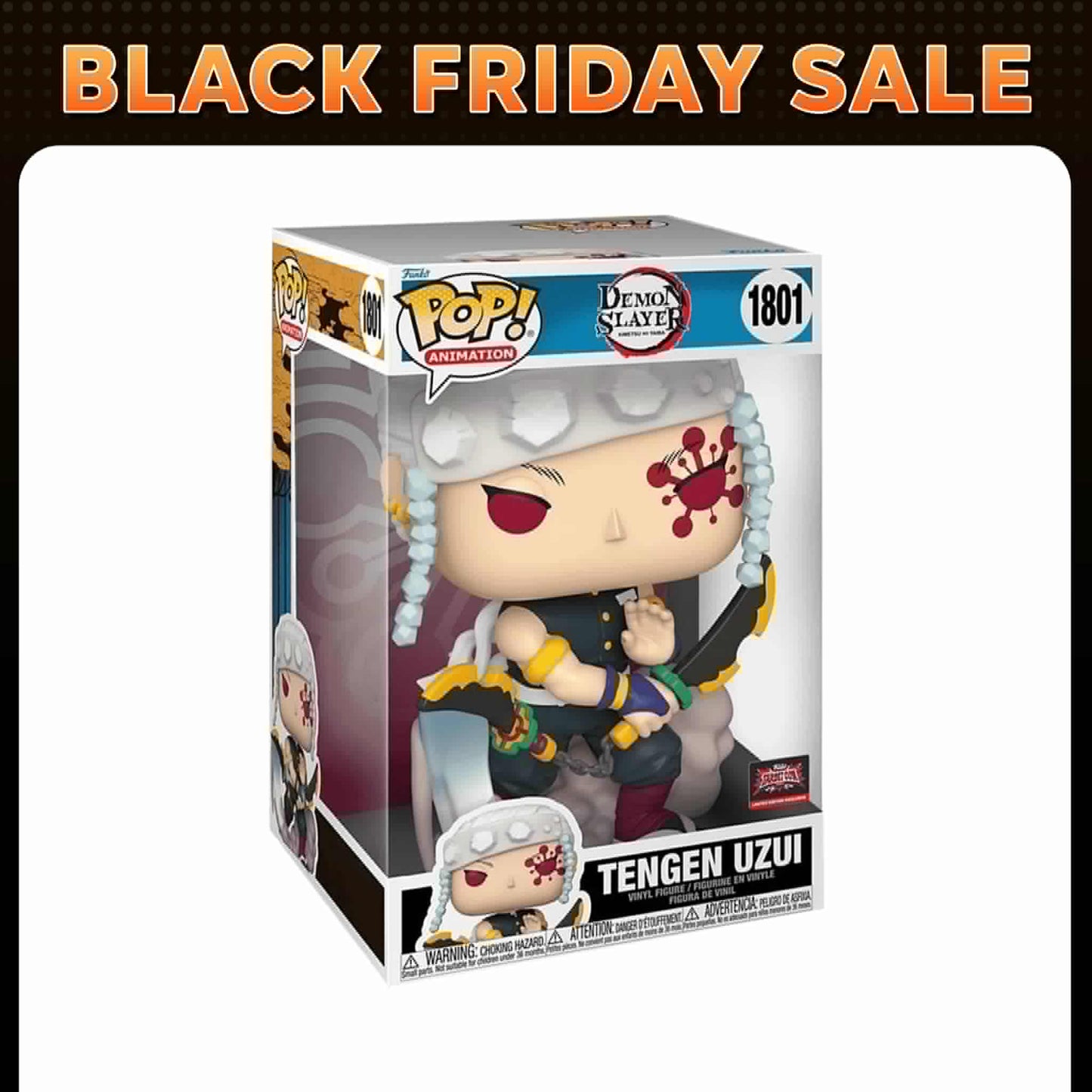 PRE ORDER - Funko POP! Animation: Demon Slayer - Tengen Uzui 10 Inch (Target Con Exclusive) #1801