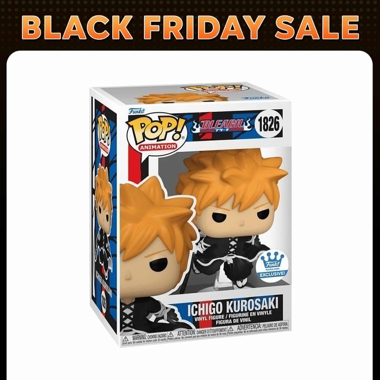 PRE ORDER - Funko POP! Animation: Bleach - Ichigo Kurosaki Getsuga Tensho (Funko Shop Exclusive) #1826