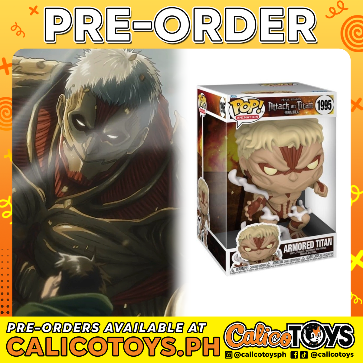 PRE-ORDER - POP! Animation - Attack on Titan - Armored Titan 10" #1995