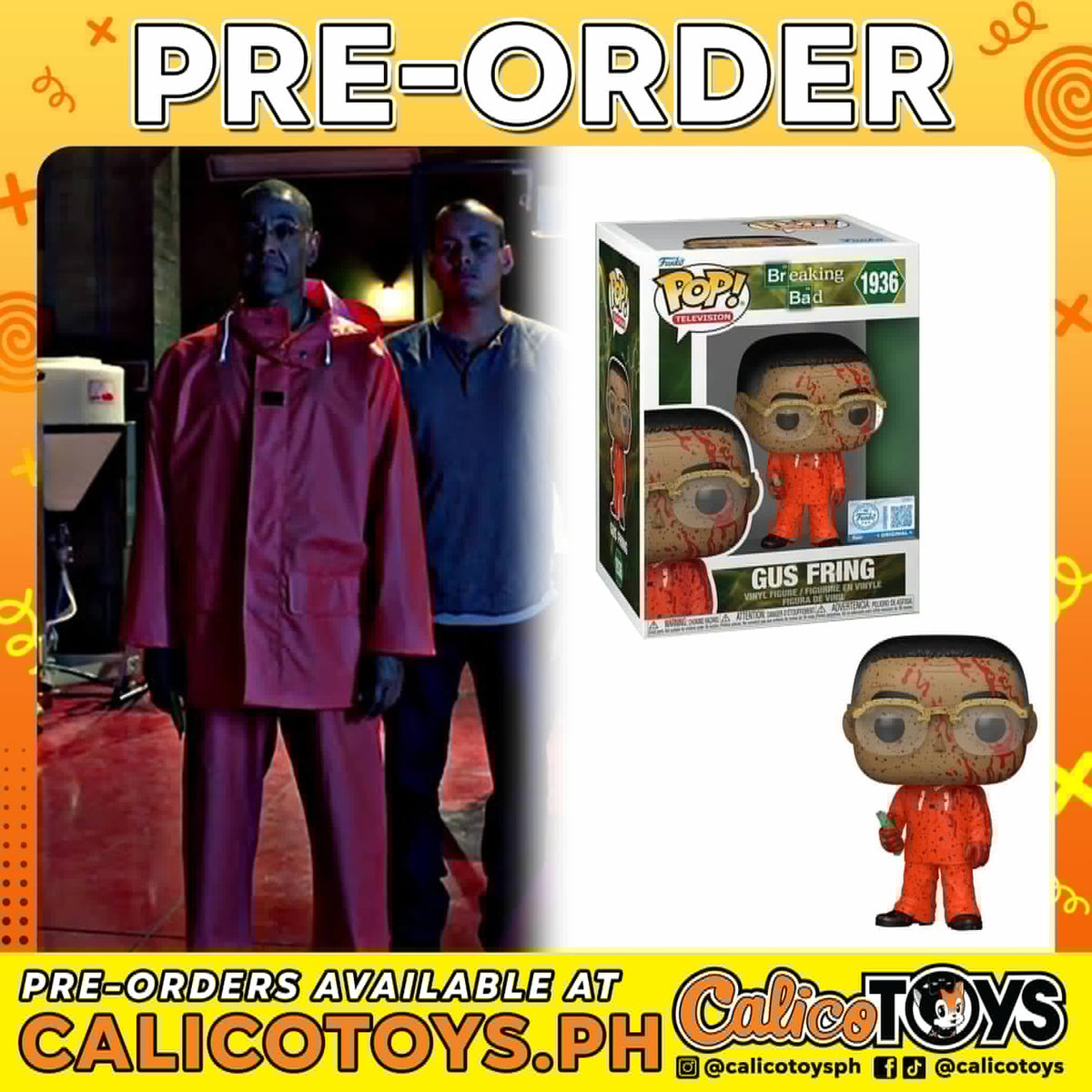 PRE ORDER Funko POP! Television - Breaking Bad - Gus Fring Bloody #1936 (Toy Temple Exclusive)