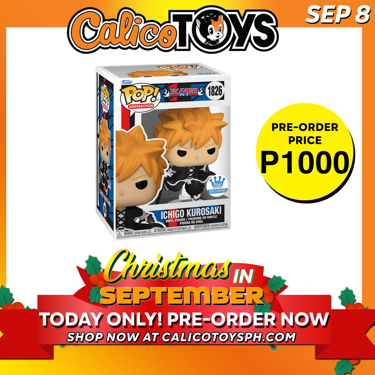 Funko POP! Animation: Bleach - Ichigo Kurosaki Getsuga Tensho #1826 (Funko Shop Exclusive)