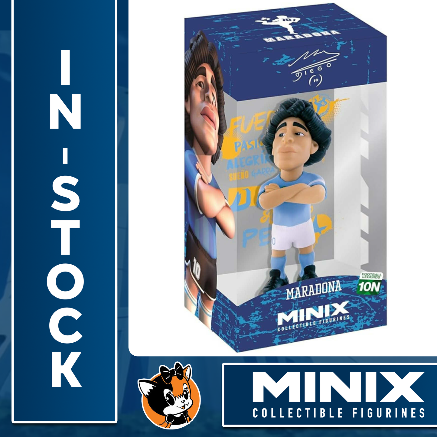 Minix Football Stars - Football Legends - Diego Maradona Napoli Jersey 10N