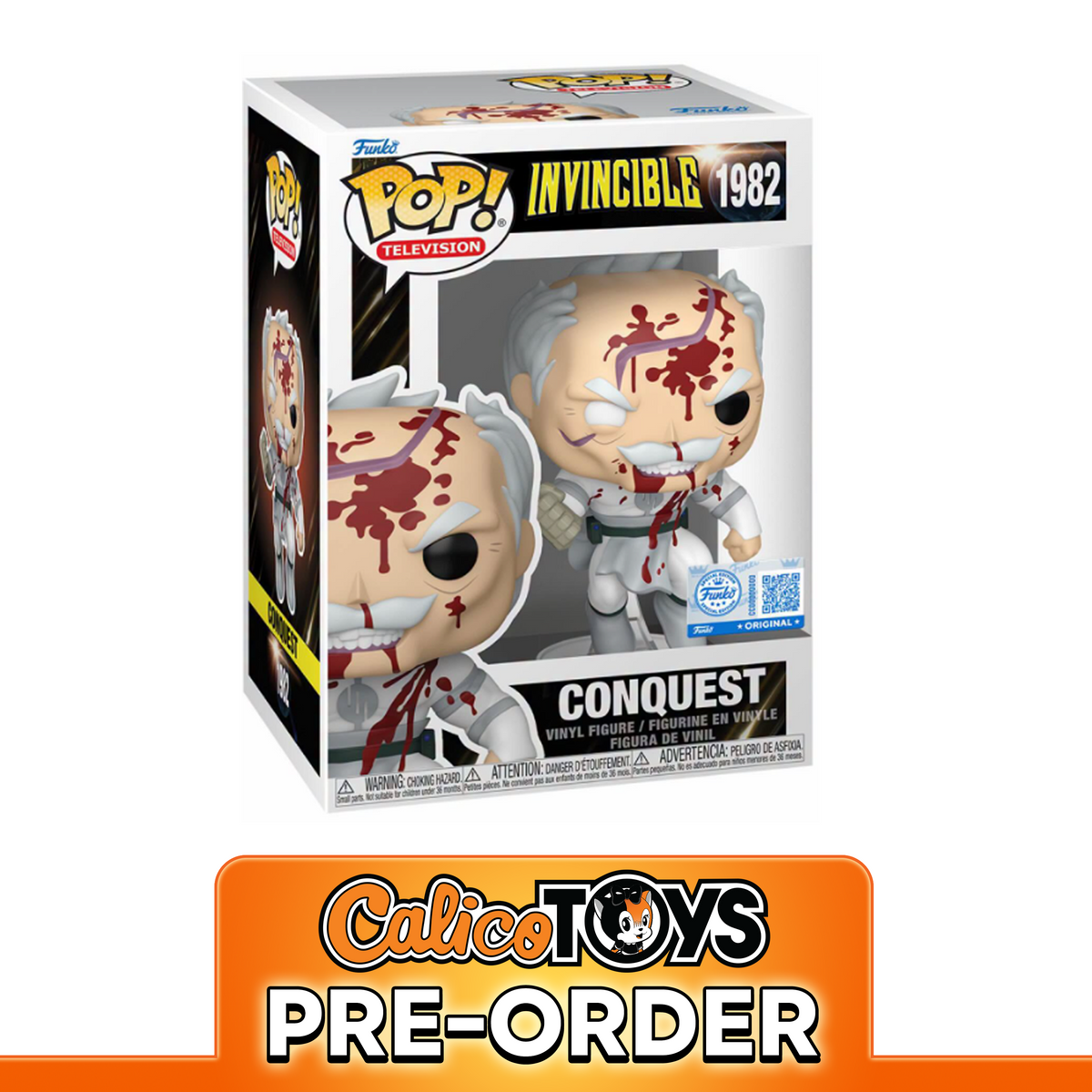 PRE-ORDER Funko POP! Television: Invincible - Conquest Bloody #1982 (Amazon Exclusive)
