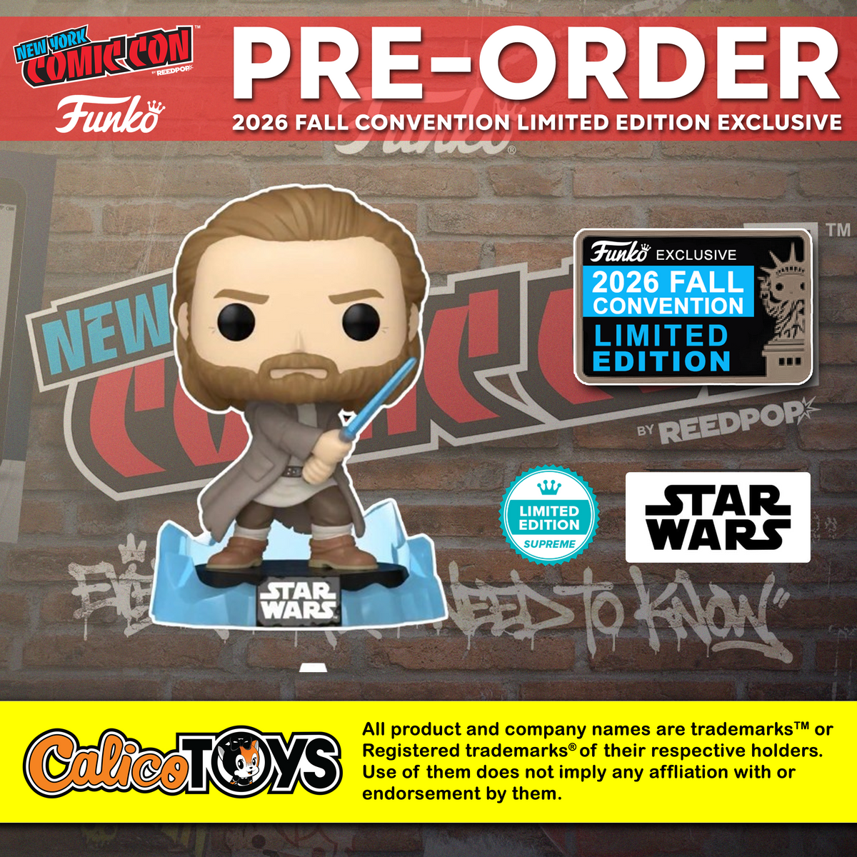 PRE ORDER Funko POP! Star Wars: Obi-Wan Kenobi Kyber Crystal LE9500 (2026 Fall Convention Exclusive)