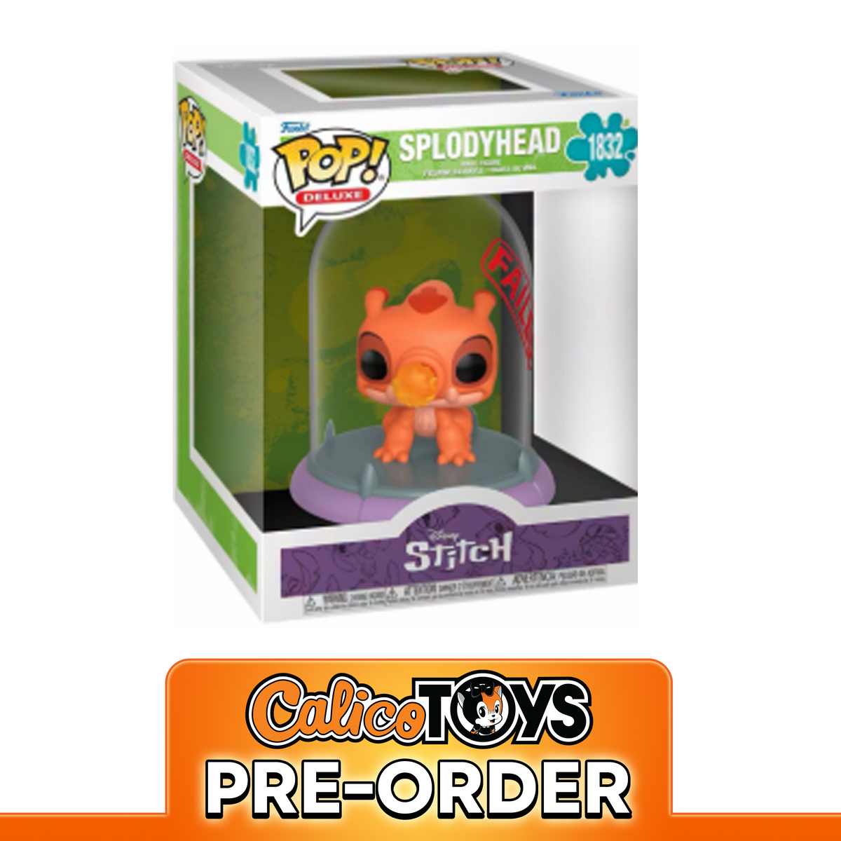 PRE ORDER Funko POP! Deluxe: Disney Lilo & Stitch - Splodyhead Experiment 619 #1832