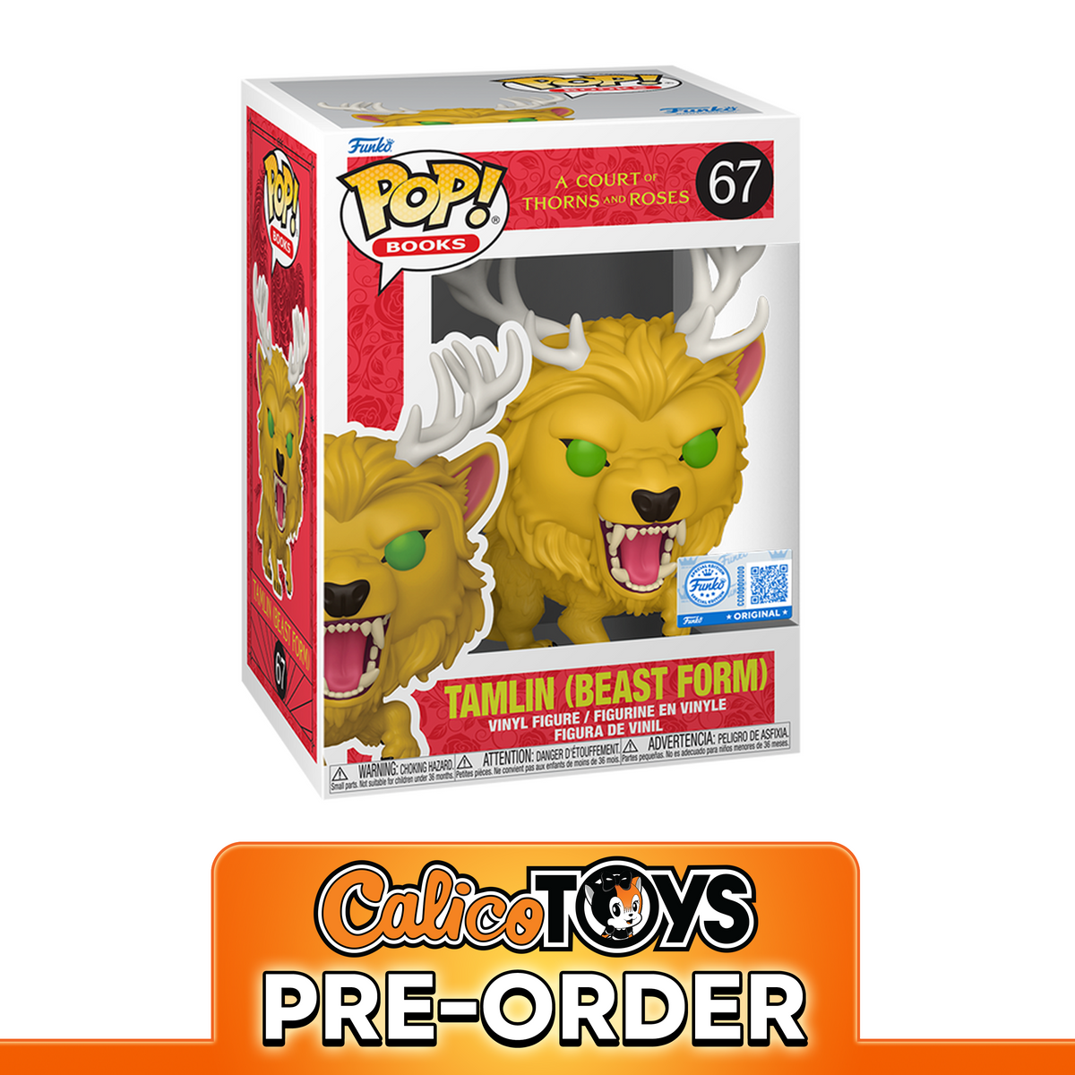 PRE ORDER Funko POP! Books: A Court of Thorns and Roses - Tamlin Beast Form #67 (Funko Shop Exclusive)