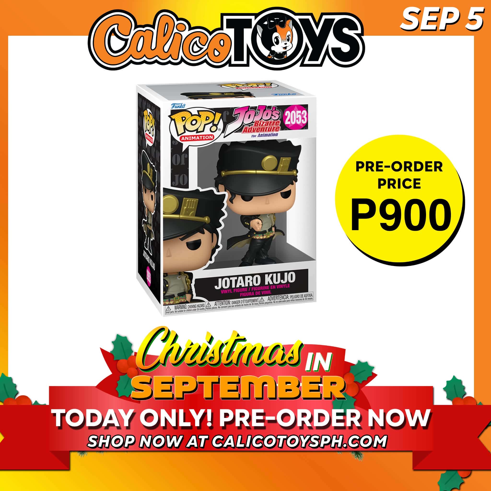 PRE-ORDER Funko POP! Animation: Jojo Bizarre Adventure - Jotaro Kujo #2053