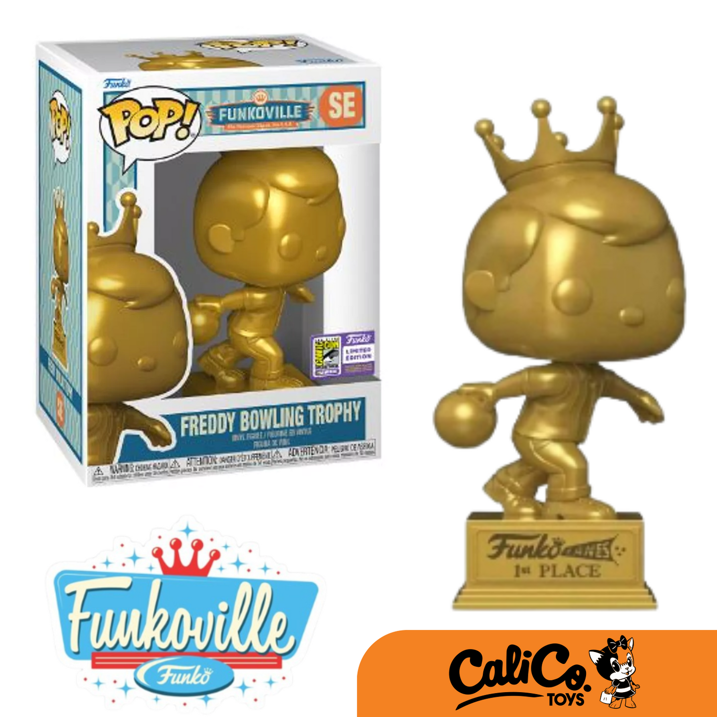 POP! Funkoville: Freddy Bowling Trophy (SDCC 2023) With Protector