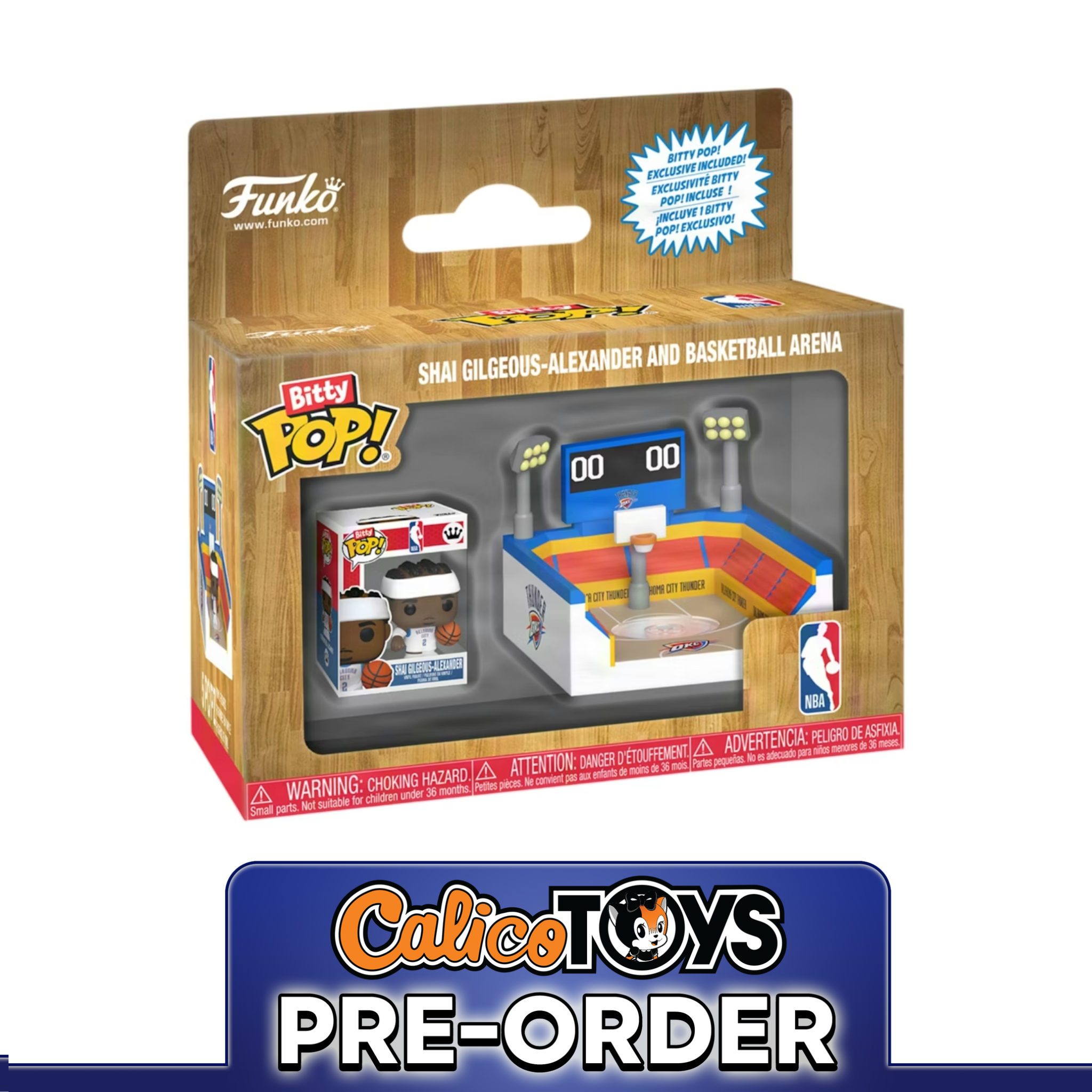 PRE ORDER Bitty POP! Town: NBA Arena - Thunder with Shai Gilgeous-Alexander