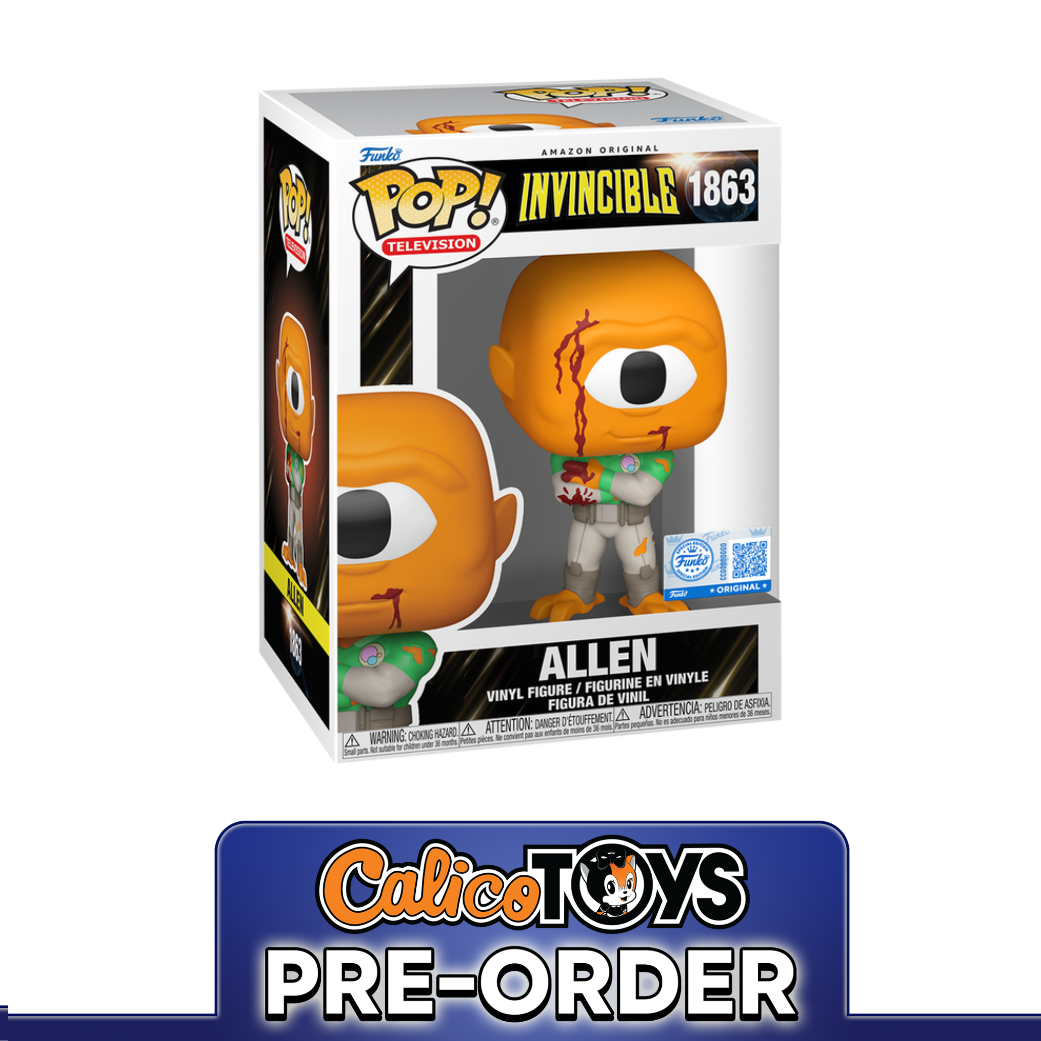 PRE-ORDER Funko POP! Television: Invincible - Allen the Alien Bloody #1863 (Funko Shop Exclusive)
