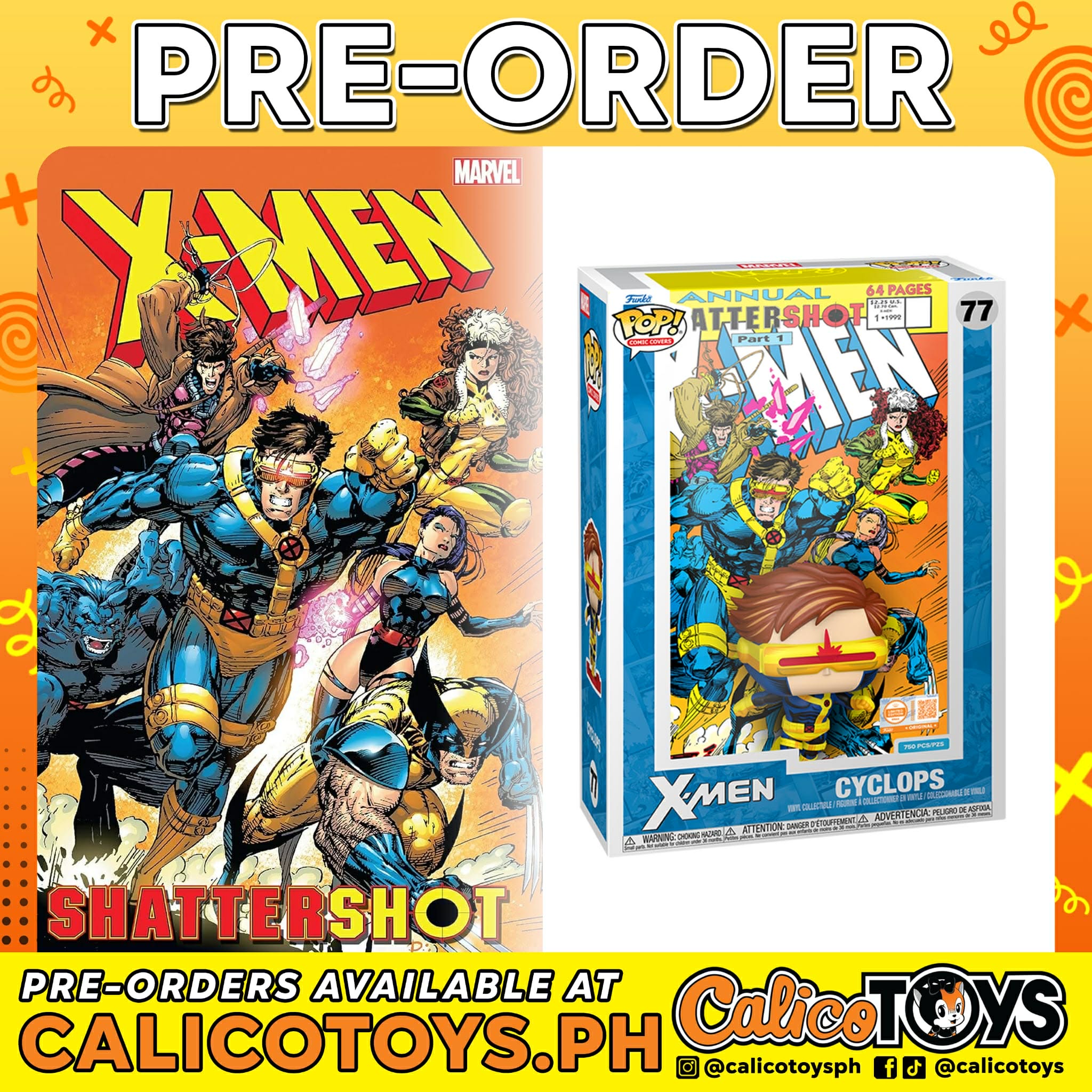 PRE-ORDER - Funko POP! Comic Covers X-Men: Shattershot Part 1 - Cyclops LE750 (Funko Grail Limited Edition Exclusive)