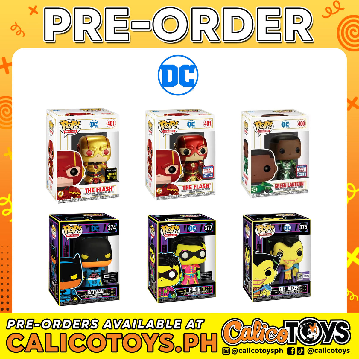 PRE-ORDER - POP! DC Exclusives