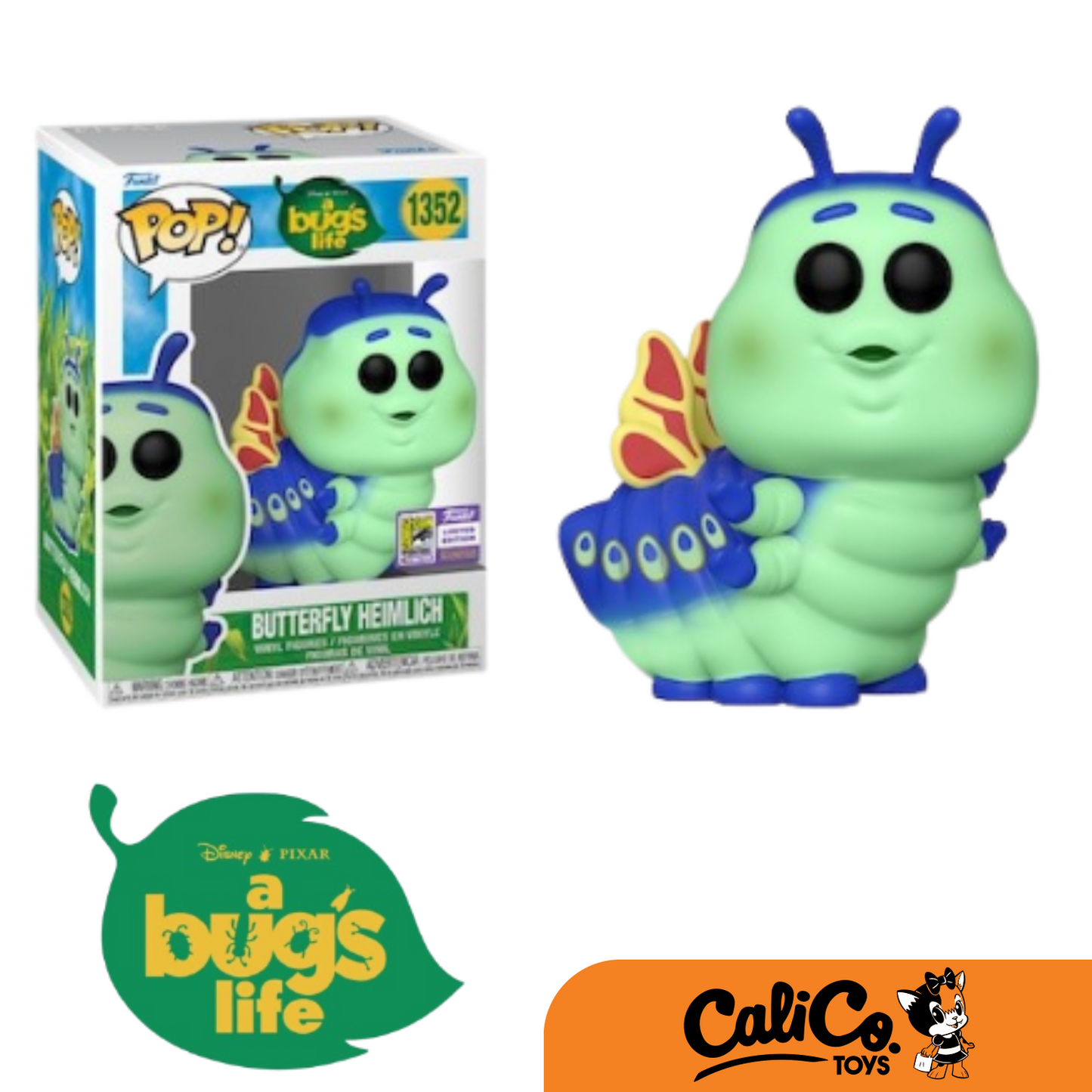 POP! Disney: A Bug's Life - Butterfly Heimlich (SDCC 2023) with Protector