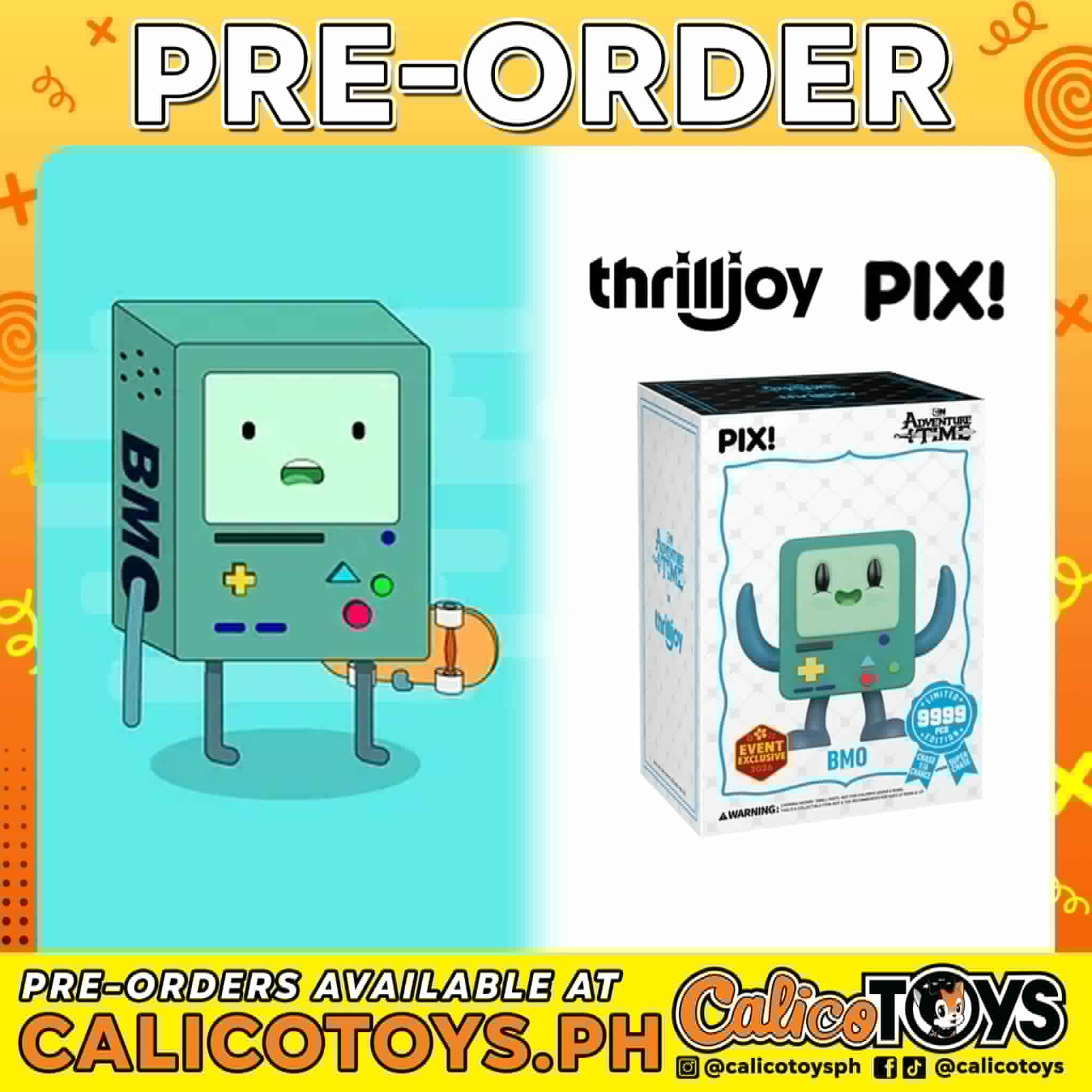 PRE-ORDER Thrilljoy PIX! Adventure Time: BMO LE9999 (2026 Event Exclusive)