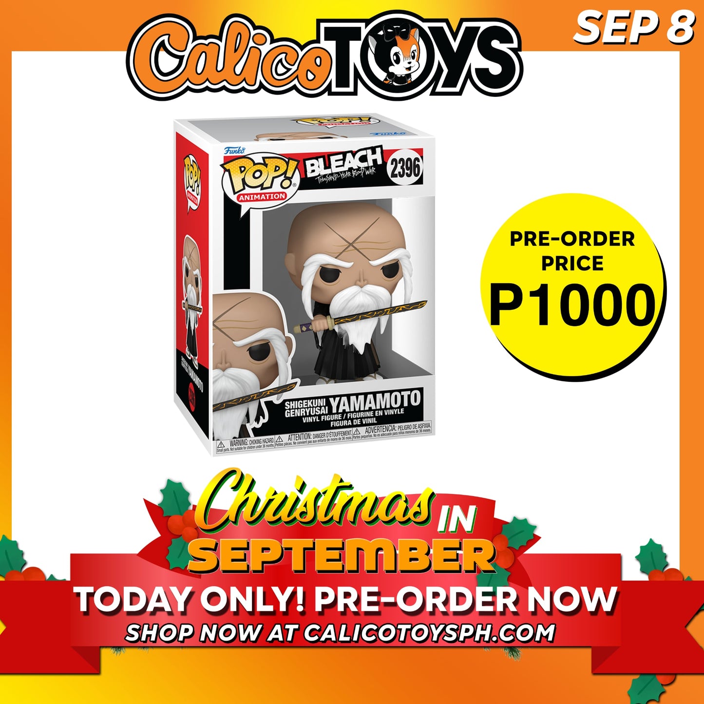 Funko POP! Animation: Bleach - Shigekuni Genryusai Yamamoto #2396