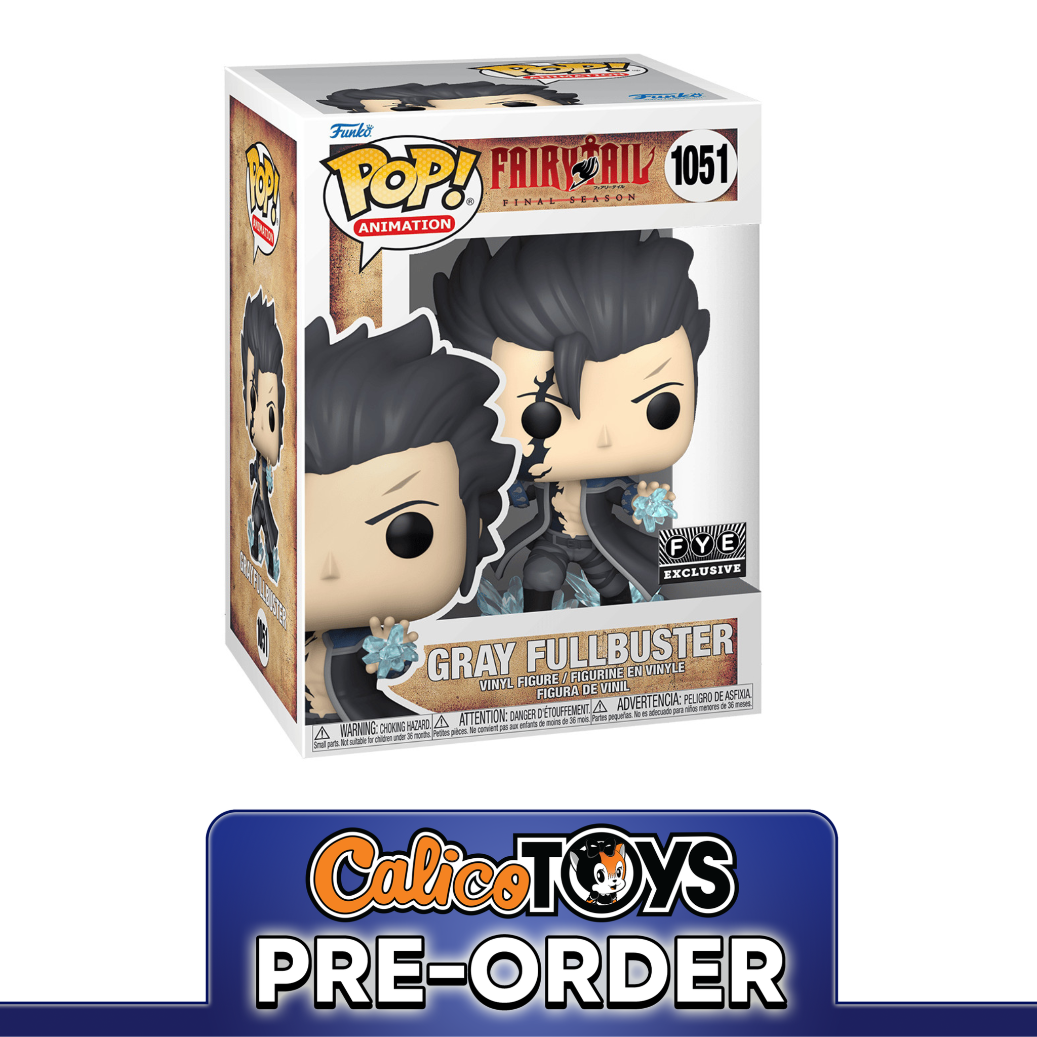 PRE-ORDER POP! Animation: Fairy Tail - Gray Fullbuster Devil Slayer #1051 (FYE Exclusive)