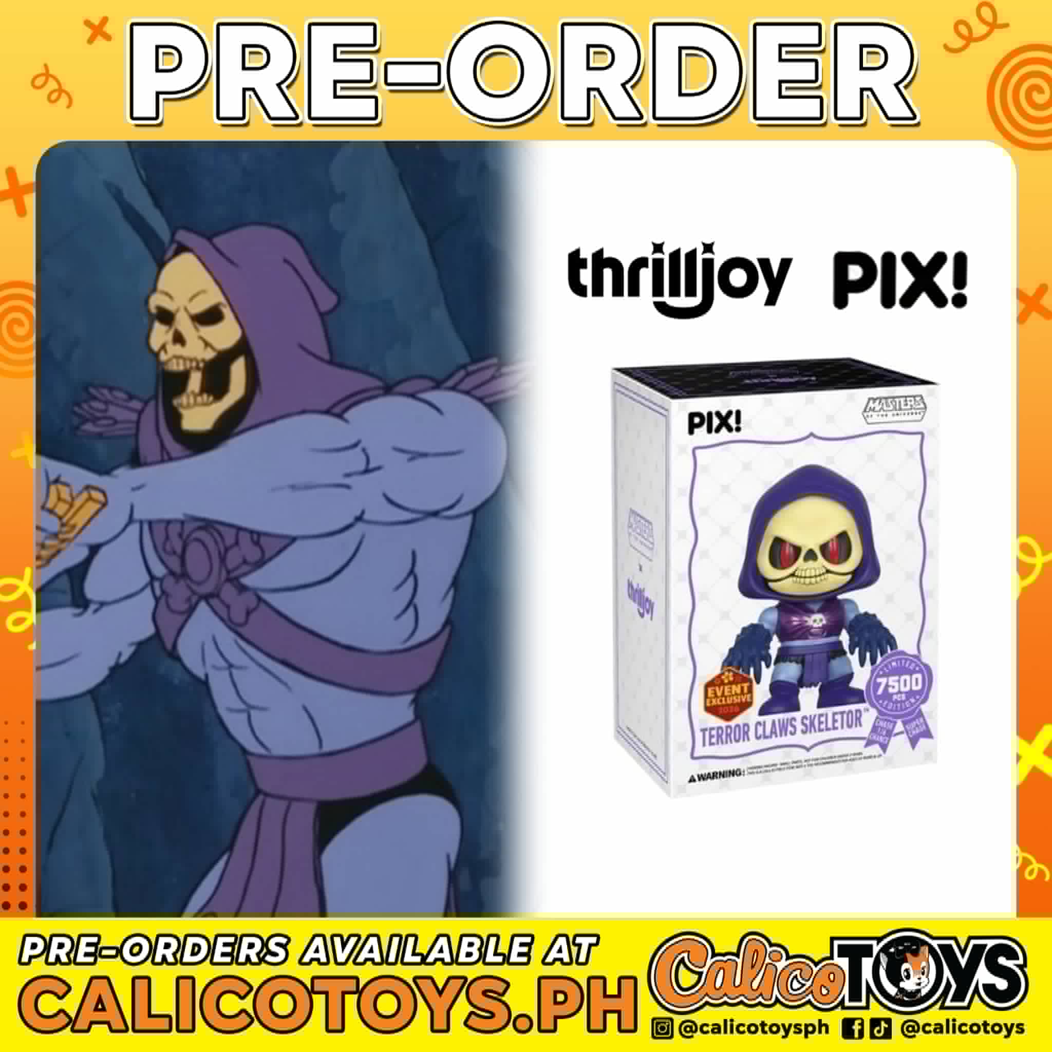 PRE-ORDER Thrilljoy PIX! Masters of the Universe: Terror Claws Skeletor LE7500 (2026 Event Exclusive)