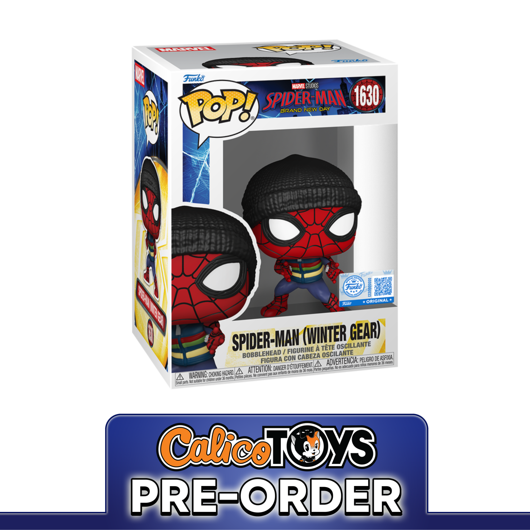 PRE-ORDER Funko POP! Marvel: Spiderman - Spider-Man Winter Gear #1630 (Target Exclusive)