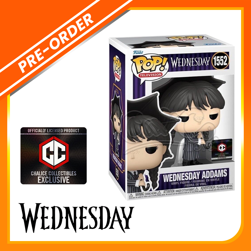 PRE-ORDER - POP! Television: Wednesday - Wednesday w/ Umbrella (Chalice Collectibles Exclusive)