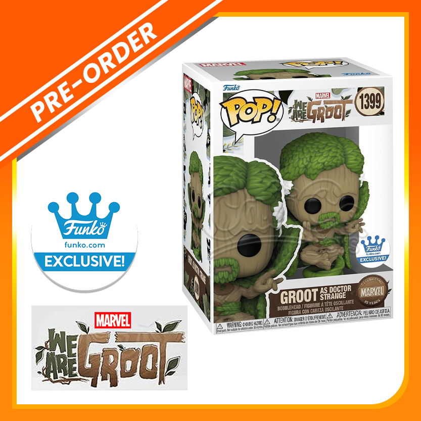 PRE-ORDER - POP! Marvel: We are Groot - Groot as Doctor Strange (Funko Shop Exclusive)