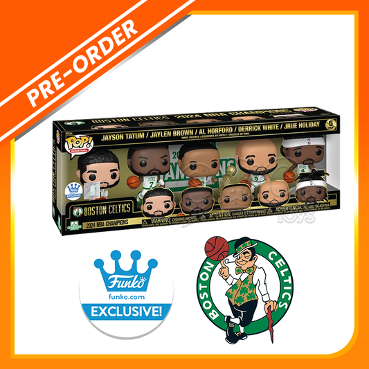 PRE-ORDER - Funko POP! Basketball: Boston Celtics 2024 NBA Champions 5-Pack (Funko Shop Exclusive)