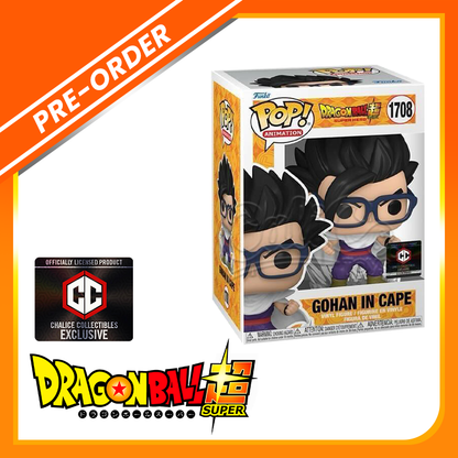 PRE-ORDER - Funko POP! Animation: Dragon Ball Super - Gohan in Cape (Chalice Collectibles Exclusive)