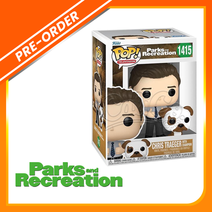 PRE-ORDER - Funko POP! Television: Parks & Recreation - Chris Treager with Champion