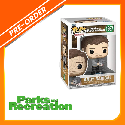 PRE-ORDER - Funko POP! Television: Parks & Recreation - Andy Radical