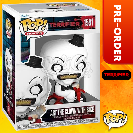 PRE-ORDER - Funko POP! Movies: Terrifier - Art The Clown with Bike