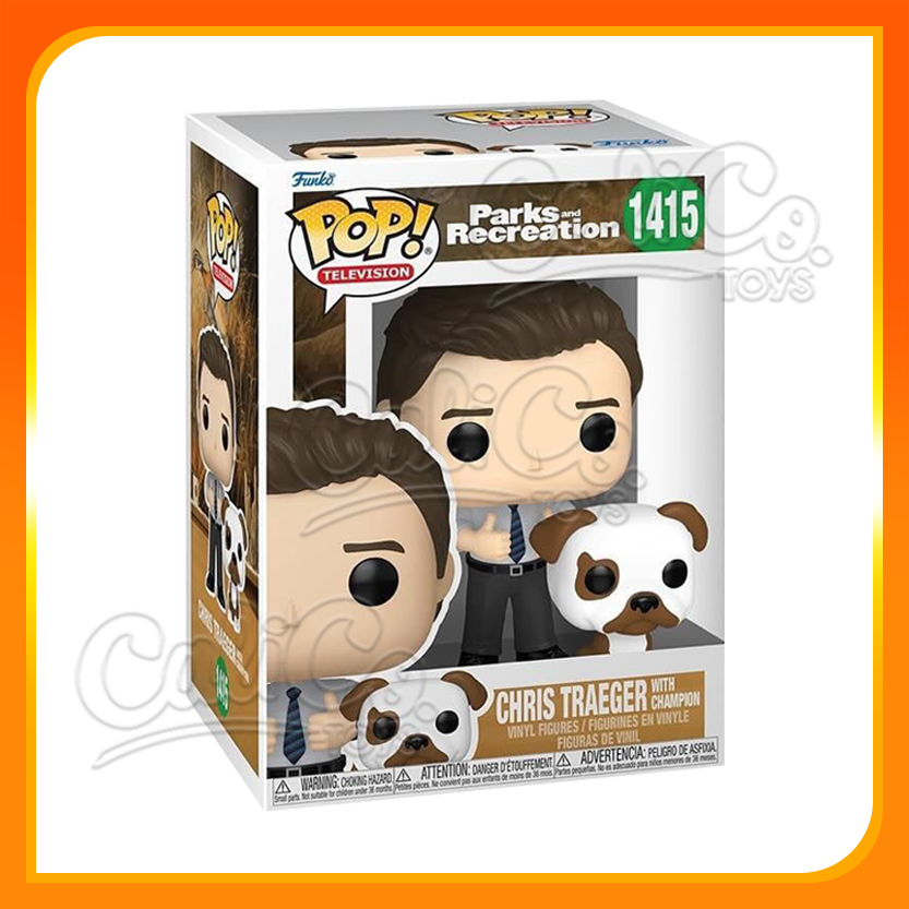 PRE-ORDER - Funko POP! Television: Parks & Recreation - Chris Treager with Champion