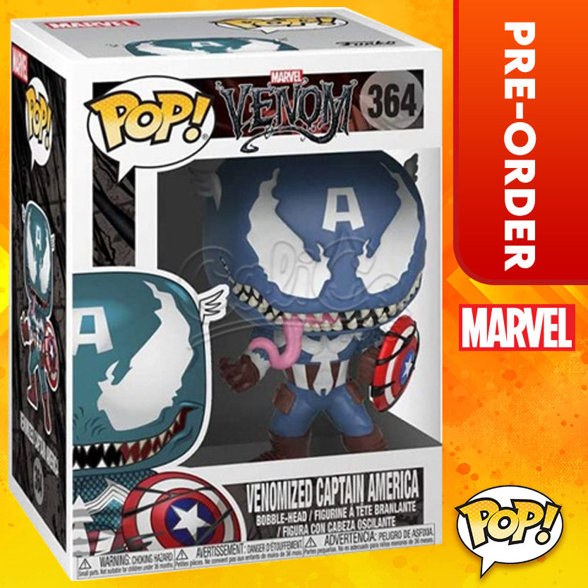 PRE-ORDER - POP!  Marvel Venom - Venomized Captain America #364