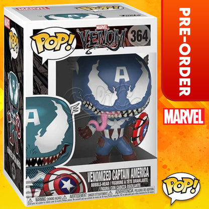 PRE-ORDER - POP!  Marvel Venom - Venomized Captain America #364