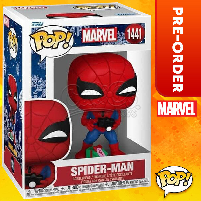 PRE-ORDER - Funko POP! Marvel: Holiday - Spiderman with Open Gift