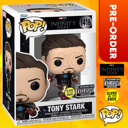 PRE-ORDER - Funko POP! Marvel: The Infinity Saga - Tony Stark GiTD (Entertainment Earth Exclusive)