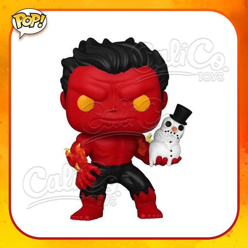 PRE-ORDER - Funko POP! Marvel: Holiday - Red Hulk with Snowman