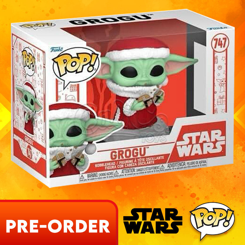 PRE-ORDER - Funko POP! Star Wars: The Mandalorian Holiday - Santa Grogu with Cookies