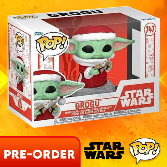 PRE-ORDER - Funko POP! Star Wars: The Mandalorian Holiday - Santa Grogu with Cookies