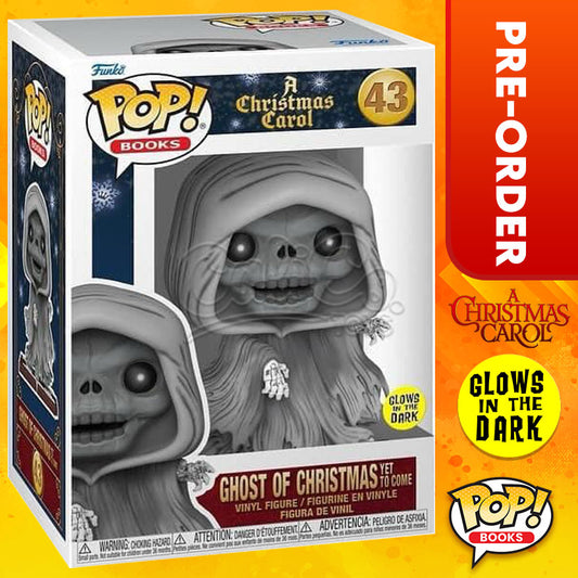 PRE-ORDER - Funko POP! Books: A Christmas Carol - Ghost of Christmas Yet To Come GITD