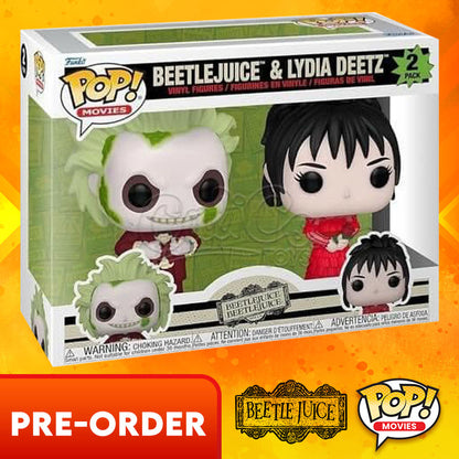 PRE-ORDER - Funko POP! Movies: Beetlejuice - Beetlejuice and Lydia Deetz 2-Pack