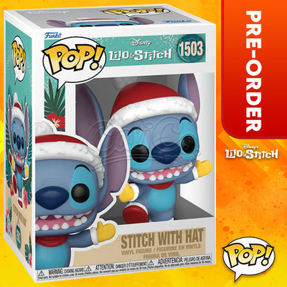 PRE-ORDER - Funko POP! Disney: Lilo and Stitch Holiday - Stitch with Hat